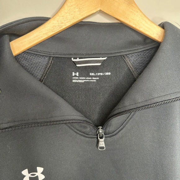 Under Armour Women's Command Warm Up‎ Pullover 3XL Black Long Sleeve Loose Fit - Picture 4 of 8
